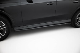 Seitenschweller Ansatz Cup Leisten passend für Mercedes-Benz GLC Coupe AMG-Line C254 schwarz Hochglanz