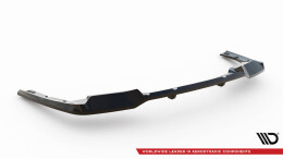Mittlerer Cup Diffusor Heck Ansatz DTM Look passend für BMW iX3 M-Paket G08 Facelift schwarz Hochglanz