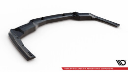Mittlerer Cup Diffusor Heck Ansatz DTM Look passend für BMW iX3 M-Paket G08 Facelift schwarz Hochglanz