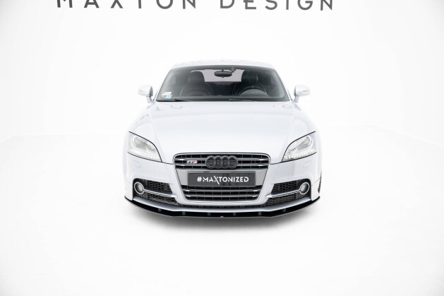 Street Pro Cup Spoilerlippe Front Ansatz passend für Audi TT S / TT S-Line 8J Facelift SCHWARZ