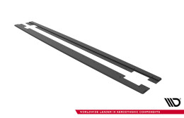 Street Pro Seitenschweller Ansatz Cup Leisten passend für Audi TT S / TT S-Line 8J Facelift SCHWARZ