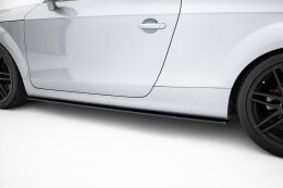 Street Pro Seitenschweller Ansatz Cup Leisten passend für Audi TT S / TT S-Line 8J Facelift rot