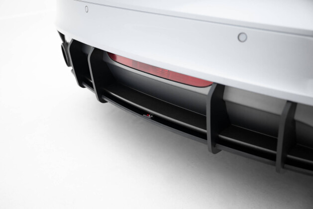 Street Pro Heckschürze Heck Ansatz Diffusor passend für Audi TT S-Line 8J Facelift SCHWARZ