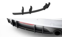 Street Pro Heckschürze Heck Ansatz Diffusor passend für Audi TT S-Line 8J Facelift SCHWARZ