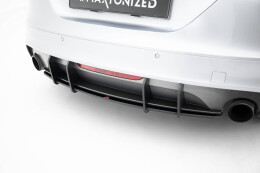 Street Pro Heckschürze Heck Ansatz Diffusor passend für Audi TT S-Line 8J Facelift SCHWARZ