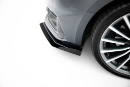 Street Pro Cup Spoilerlippe Front Ansatz + Flaps passend für Audi A5 F5 Facelift SCHWARZ+ HOCHGLANZ FLAPS