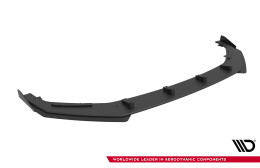Street Pro Spoilerlippe Front Ansatz + Flaps passend für Audi A5 F5 FL schwarz Hochglanz