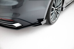 Street Pro Heckschürze Heck Ansatz Diffusor passend für Audi A5 F5 Facelift rot+ Hochglanz Flaps