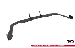 Street Pro Heckschürze Heck Ansatz Diffusor passend für Audi A5 F5 Facelift rot+ Hochglanz Flaps