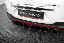 Street Pro Heckschürze Heck Ansatz Diffusor passend für Hyundai I30 N Fastback Mk3 ROT