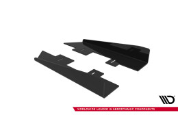 Seitenschweller Flaps für Audi TT S / TT S-Line 8J Facelift schwarz Hochglanz