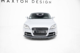 Cup Spoilerlippe Front Ansatz V.2 passend für Audi TT S / TT S-Line 8J Facelift schwarz Hochglanz