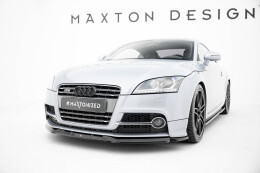 Cup Spoilerlippe Front Ansatz V.2 passend für Audi TT S / TT S-Line 8J Facelift schwarz Hochglanz