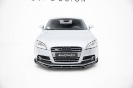 Cup Spoilerlippe Front Ansatz V.3 passend für Audi TT S / TT S-Line 8J Facelift schwarz Hochglanz