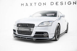 Cup Spoilerlippe Front Ansatz V.3 passend für Audi TT S / TT S-Line 8J Facelift schwarz Hochglanz