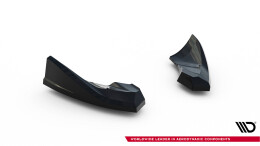Heck Ansatz Flaps Diffusor passend für Audi TT S-Line 8J Facelift schwarz Hochglanz