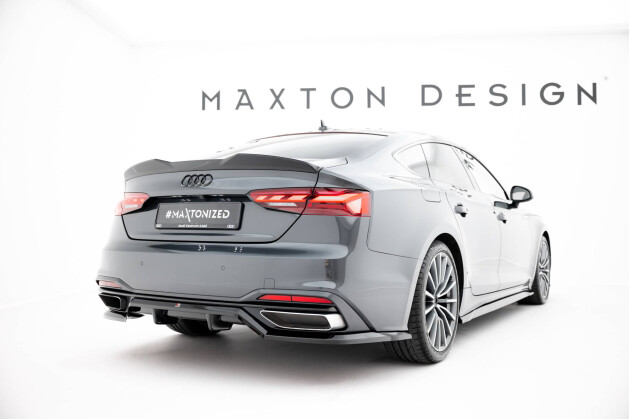 Heck Spoiler Aufsatz Abrisskante 3D passend für Audi A5 Sportback F5 schwarz Hochglanz