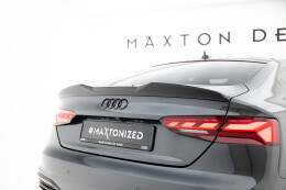 Heck Spoiler Aufsatz Abrisskante 3D passend für Audi A5 Sportback F5 schwarz Hochglanz