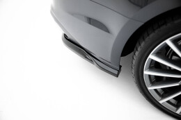 Mittlerer Cup Diffusor Heck Ansatz DTM Look passend für Audi A5 F5 Facelift schwarz Hochglanz