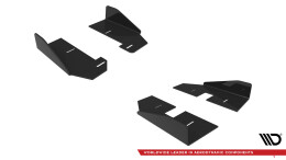 Seitenschweller Flaps passend für Audi A5 Sportback F5 FL schwarz Hochglanz