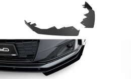 Front Flaps für Audi A5 F5 Facelift schwarz Hochglanz