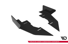 Hintere Seiten Flaps passend für Audi A5 F5 FL schwarz Hochglanz