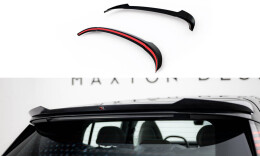 Heck Spoiler Aufsatz Abrisskante passend für Volvo EX30 Mk1 schwarz Hochglanz
