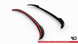Heck Spoiler Aufsatz Abrisskante passend für Volvo EX30 Mk1 schwarz Hochglanz