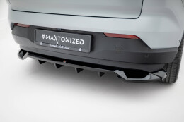 Mittlerer Cup Diffusor Heck Ansatz DTM Look passend für Volvo EX30 Mk1 schwarz Hochglanz