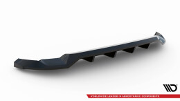 Mittlerer Cup Diffusor Heck Ansatz DTM Look passend für Volvo EX30 Mk1 schwarz Hochglanz