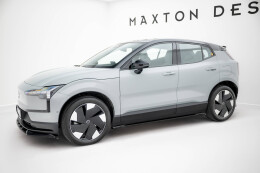 Seitenschweller Ansatz Cup Leisten passend für Volvo EX30 Mk1 schwarz Hochglanz