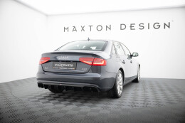 Heck Ansatz Diffusor passend für Audi A4 B8 Facelift...