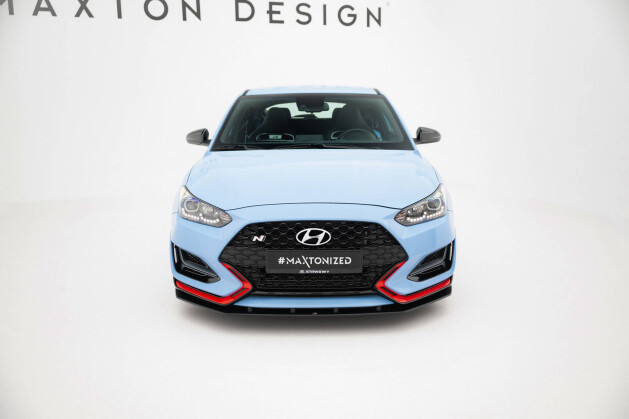 Street Pro Cup Spoilerlippe Front Ansatz passend für Hyundai Veloster N Mk2 ROT