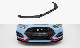 Street Pro Cup Spoilerlippe Front Ansatz für Hyundai Veloster N Mk2 ROT