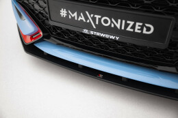 Street Pro Cup Spoilerlippe Front Ansatz passend für Hyundai Veloster N Mk2 ROT