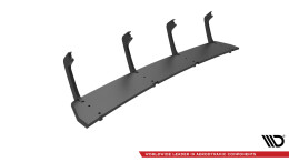 Street Pro Heckschürze Heck Ansatz Diffusor passend für Hyundai Veloster N Mk2 SCHWARZ-ROT