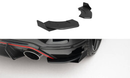 Street Pro Heck Ansatz Flaps Diffusor + Flaps für Hyundai Veloster N Mk2 schwarz Hochglanz