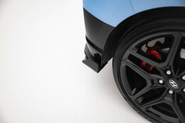 Street Pro Heck Ansatz Flaps Diffusor + Flaps für Hyundai Veloster N Mk2 schwarz Hochglanz