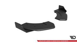 Street Pro Heck Ansatz Flaps Diffusor passend für Hyundai Veloster N Mk2 ROT+ HOCHGLANZ FLAPS