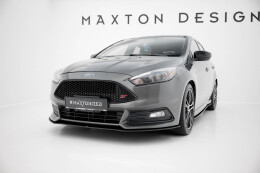 Street Pro Cup Spoilerlippe Front Ansatz passend für Ford Focus ST Mk3 Facelift SCHWARZ