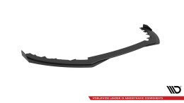 Street Pro Cup Spoilerlippe Front Ansatz für Ford Focus ST Mk3 Facelift schwarz+ Hochglanz Flaps