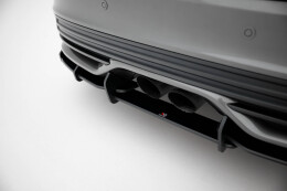 Street Pro Heckschürze Heck Ansatz Diffusor passend für Ford Focus ST Mk3 Facelift SCHWARZ
