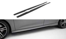 Street Pro Seitenschweller Ansatz Cup Leisten passend für Ford Focus ST Mk3 Facelift SCHWARZ