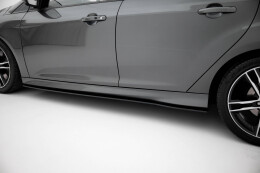 Street Pro Seitenschweller Ansatz Cup Leisten passend für Ford Focus ST Mk3 Facelift SCHWARZ