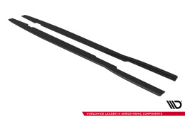 Street Pro Seitenschweller Ansatz Cup Leisten passend für Ford Focus ST Mk3 Facelift SCHWARZ