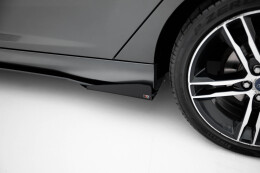 Street Pro Seitenschweller Ansatz Cup Leisten passend für Ford Focus ST Mk3 Facelift ROT+ HOCHGLANZ FLAPS