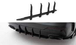 Street Pro Heckschürze Heck Ansatz Diffusor passend für BMW 4er M-Paket / M440i G22 / G23 + FL SCHWARZ
