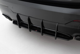 Street Pro Heckschürze Heck Ansatz Diffusor passend für BMW 4er M-Paket / M440i G22 / G23 + FL SCHWARZ