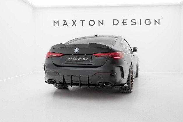 Street Pro Heck Ansatz Diffusor + Flaps passend für BMW M440i G22 / G23 + FL SCHWARZ