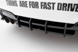 Street Pro Heckschürze Heck Ansatz Diffusor passend für BMW 1er M Coupe E82 ROT